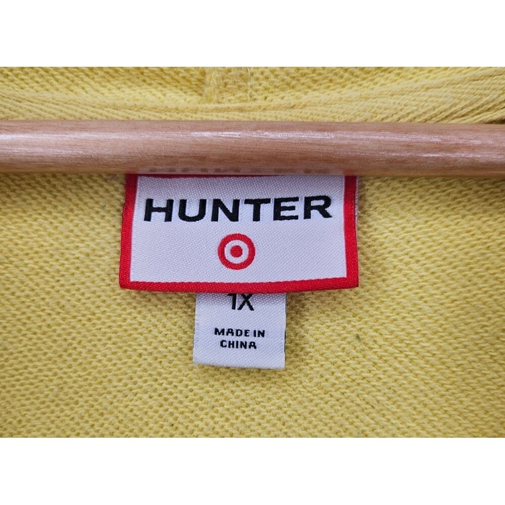 HUNTER Target Womens Romper 1X One Piece Yellow Hooded Half Zip Pockets - Picture 8 of 9